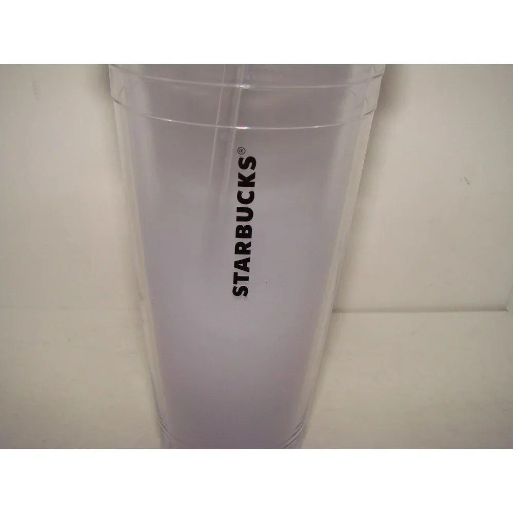 Starbucks Ombre Acrylic Screw Lid & Straw Cold Cup Tumbler 24oz Venti Cold 2012 - Picture 3 of 9